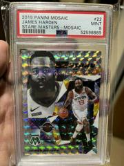 James Harden Basketball Cards 2019 Panini Mosaic Stare Masters Prices