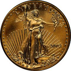 2003 Coins $25 American Gold Eagle Prices