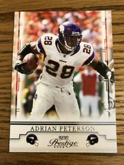 Adrian Peterson #54 Football Cards 2008 Playoff Prestige Prices