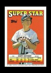 Cory Snyder #53 Baseball Cards 1988 Topps Stickercard Prices