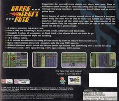 Back Cover | Grand Theft Auto Playstation
