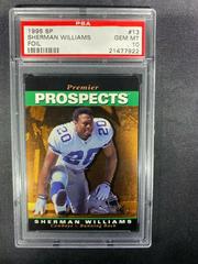 Sherman Williams [Foil] #13 Football Cards 1995 SP Prices