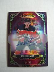 Tyler Benson [Red Autograph] Hockey Cards 2020 Upper Deck Stature Prices
