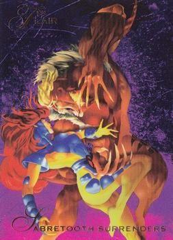 Sabretooth Surrenders #129 Marvel 1994 Flair