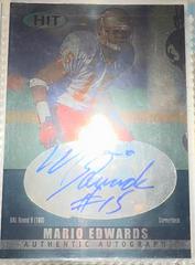 Mario Edwards #A15 Football Cards 2000 SAGE HIT Autographs Prices