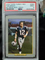 Tom Brady [No Press Box in Background Gold] Football Cards 2006 Topps Turkey Red Prices