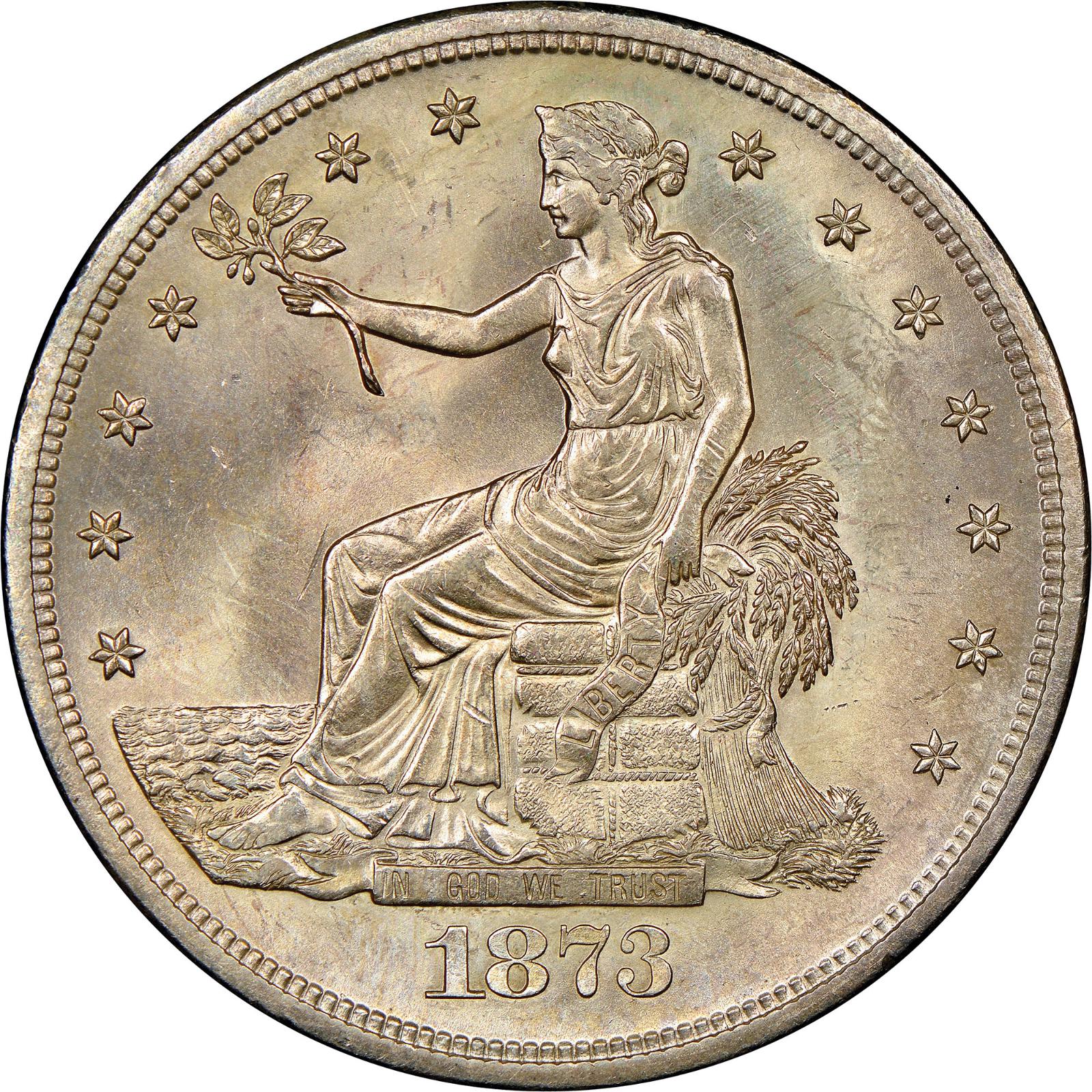 1873 S Coins Trade Dollar