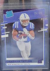 Jonathan Taylor [Rated Rookie] [Purple] /49 Football Cards 2020 Panini Chronicles Clearly Donruss Rated Rookies Prices