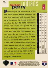 Rear | Herbert Perry Baseball Cards 1995 Collector's Choice Se