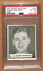 Johnny Mahaffey Hockey Cards 1937 V356 World Wide Gum Prices