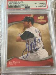 Joe Mauer [PSA/DNA Certified AUTO] Baseball Cards 2009 Upper Deck Icons Prices