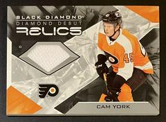 Cam York #DD-CY Hockey Cards 2021 Upper Deck Black Diamond Debut Relics Prices