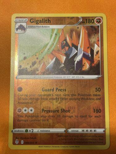 Gigalith Reverse Holo 88 Prices Pokemon Evolving Skies Pokemon Cards