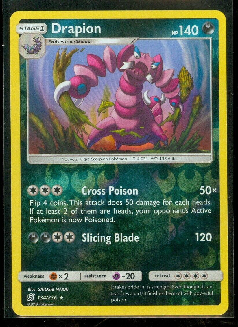 Drapion Reverse Holo 134 Prices Pokemon Unified Minds Pokemon Cards