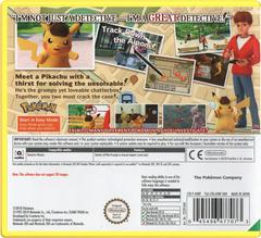Back Cover (PAL) | Detective Pikachu PAL Nintendo 3DS
