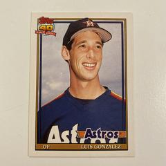 Luis Gonzalez Baseball Cards 1991 Topps Traded Tiffany Prices