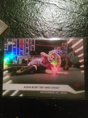 Alexa Bliss def. Nikki Cross [Rainbow Foil] Wrestling Cards 2021 Topps WWE Women's Division Prices