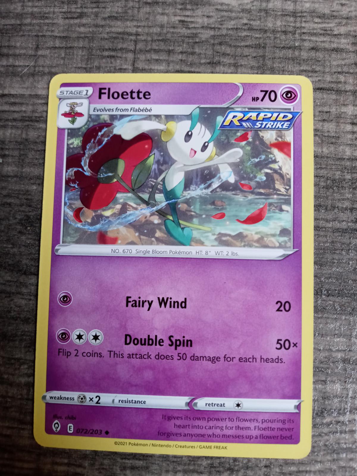 Floette Ungraded Pokemon Evolving Skies