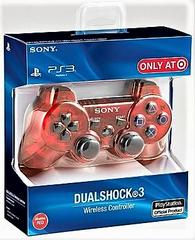 Front Of Box - Isometric View | Dualshock 3 Controller Clear Red Playstation 3