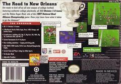 College Football 97 - Back | College Football USA 97 Super Nintendo
