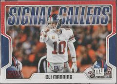 Eli Manning [Red] Football Cards 2018 Score Signal Callers Prices