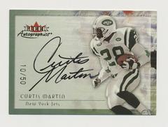 Curtis Martin [Gold] Football Cards 2000 Fleer Autographics Prices