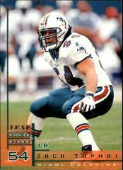 Zach Thomas #13 Football Cards 1998 Leaf Rookies & Stars Prices