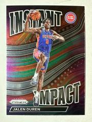Jalen Duren #10 Basketball Cards 2022 Panini Prizm Instant Impact Prices