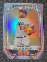 Josiah Gray #BTP-69 Baseball Cards 2021 Bowman Scout’s Top 100 Prices