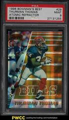 Thurman Thomas [Atomic Refractor] #29 Football Cards 1996 Bowman's Best Prices