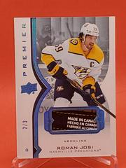 Roman Josi [Neckline] #42 Hockey Cards 2020 Upper Deck Premier Prices