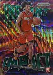 Jalen Green [Green Wave] #25 Basketball Cards 2021 Panini Prizm Instant Impact Prices