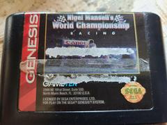 Cartridge - Front (Label Damage) | Nigel Mansell's World Championship Racing Sega Genesis