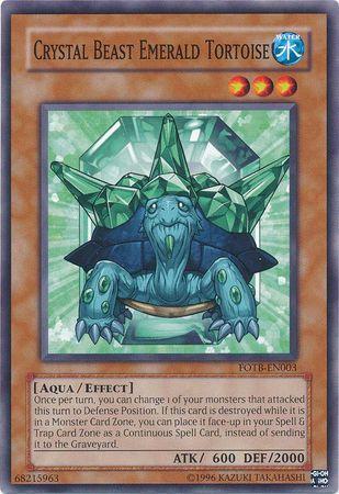 Crystal Beast Emerald Tortoise FOTB-EN003 YuGiOh Force of the Breaker