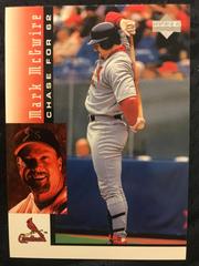 Mark McGwire #8 of 30 Baseball Cards 1998 Upper Deck McGwire's Chase for 62 Prices