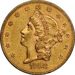 1858 Coins Liberty Head Gold Double Eagle Prices