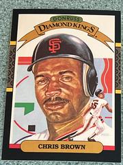 Chris Brown [Diamond Kings] Baseball Cards 1987 Donruss Prices