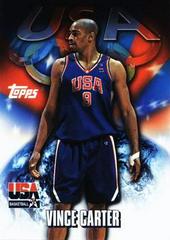 Vince Carter #55 Basketball Cards 2000 Topps Team USA Basketball Prices