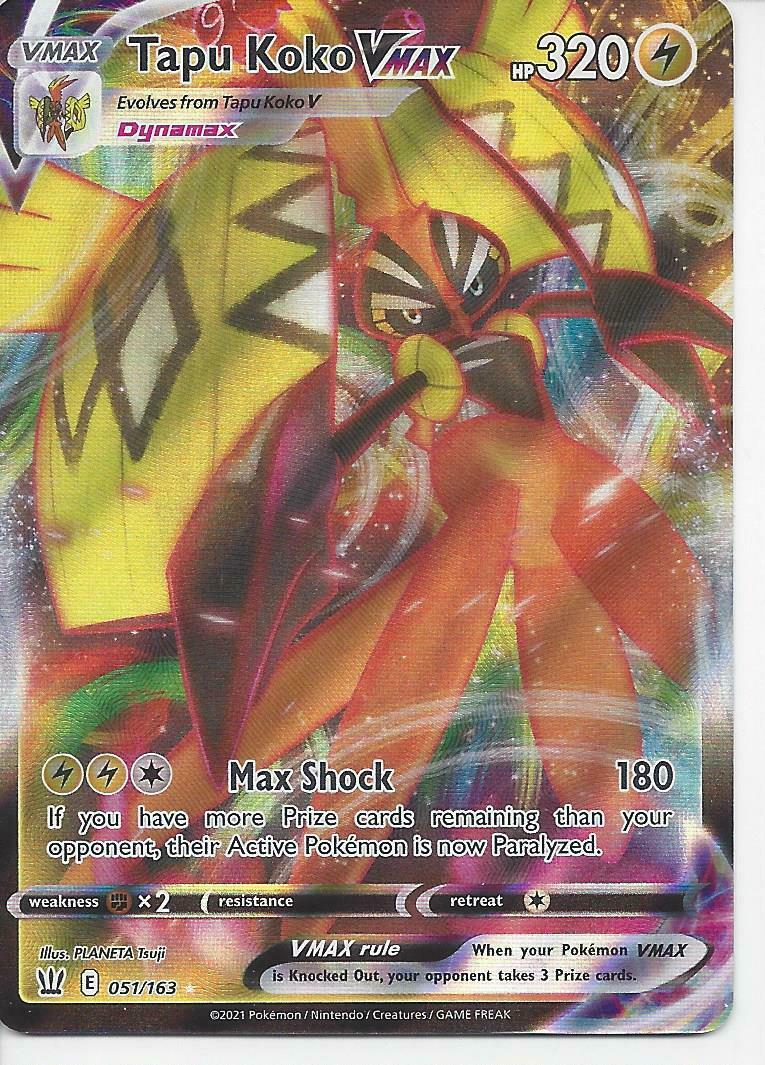 Tapu Koko VMAX 51 Prices Pokemon Battle Styles Pokemon Cards
