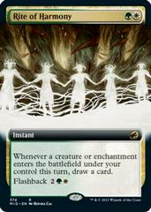 Rite of Harmony [Extended Art] Magic Innistrad: Midnight Hunt Prices