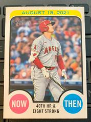 Shohei Ohtani #NAT-3 Baseball Cards 2022 Topps Heritage Now and Then Prices