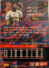 Card Back | Theo Ratliff Basketball Cards 1996 Signature Rookies Supreme