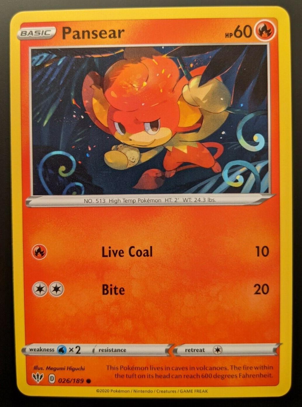 How Much Is A Pansear Pokemon Card Worth