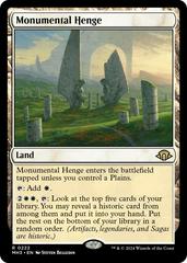Monumental Henge [Foil] #222 Magic Modern Horizons 3 Prices