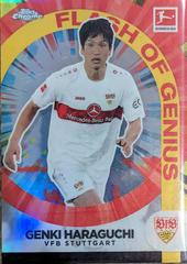 Genki Haraguchi [Gold] Soccer Cards 2022 Topps Chrome Bundesliga Flash of Genius Prices