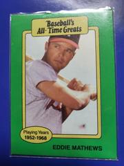 Eddie Mathews Baseball Cards 1987 Hygrade All Time Greats Prices