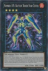 Number 105: Battlin' Boxer Star Cestus [1st Edition] YuGiOh Lord of the Tachyon Galaxy Prices