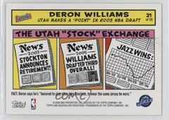 Deron Williams #21 Basketball Cards 2005 Topps Bazooka Comics Prices