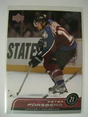Peter Forsberg #48 Hockey Cards 2002 Upper Deck Prices