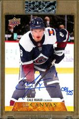 Cale Makar Hockey Cards 2020 Upper Deck Clear Cut Canvas Signatures Prices